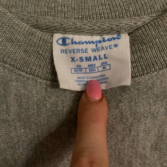 Champion Sweatshirt Grey Size XS - Picture 3 of 3